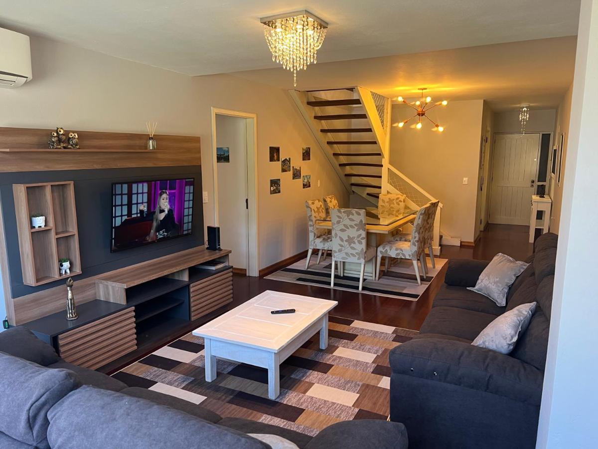 Amplo Apartamento A 200M Da Rua Coberta Daire Gramado Dış mekan fotoğraf